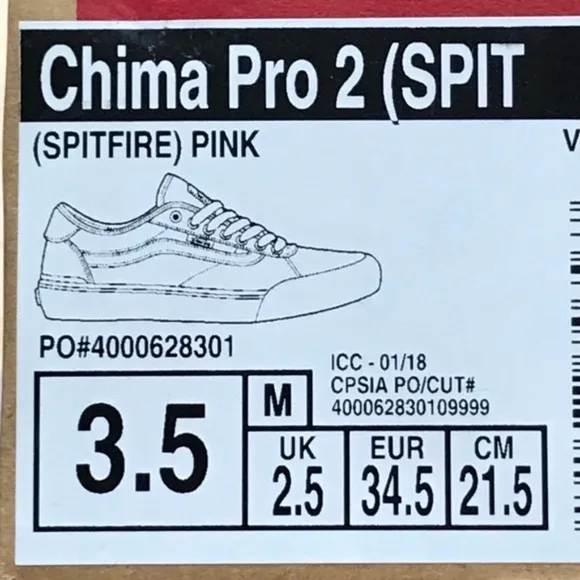 Vans Chima Pro 2 Spitfire Pink Shoes