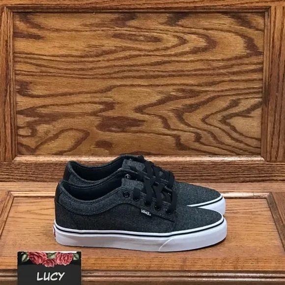 Vans Chukka Low Brushed Denim Black White Shoes