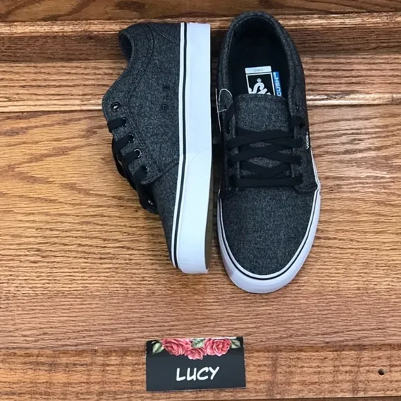Vans Chukka Low Brushed Denim Black White Shoes
