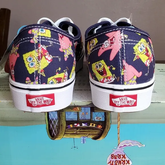 Vans Comfycush Authentic SpongeBob Alohabob Men Size 9, Women Size 10.5