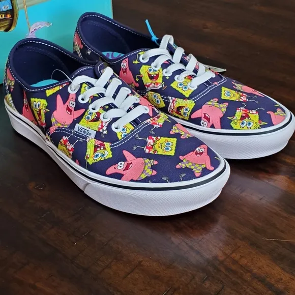 Vans Comfycush Authentic SpongeBob Alohabob Men Size 9, Women Size 10.5