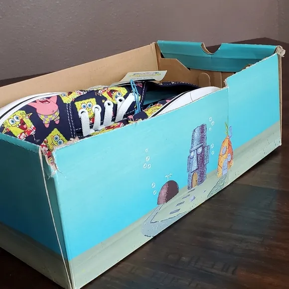 Vans Comfycush Authentic SpongeBob Alohabob Men Size 9, Women Size 10.5