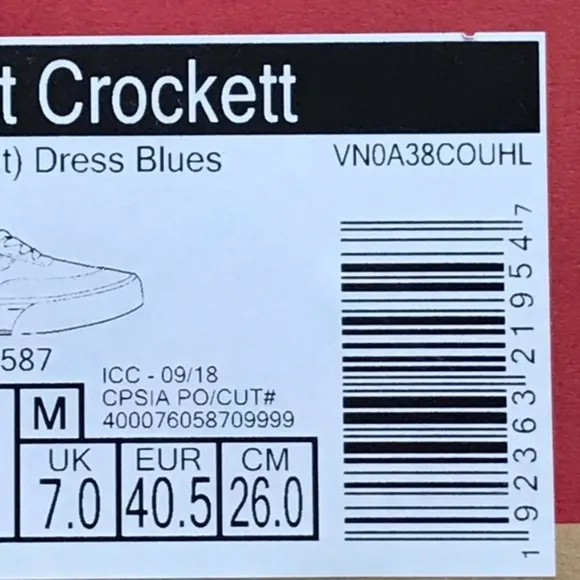 Vans Gilbert Crockett Independent Dress Blues Shoes