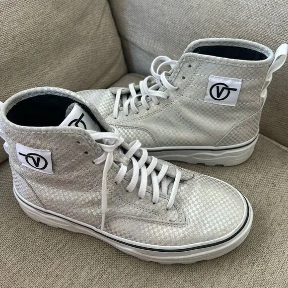 Vans Glory Check Sentry Wafflecup High White Ultra Cush Shoes