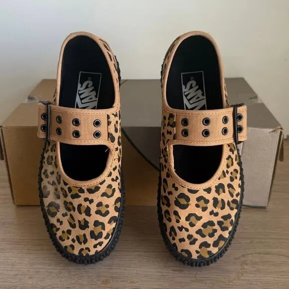 Vans Mary Jane ‘Leopard’ Women Creeper Shoes- Men 4.5- Women 6