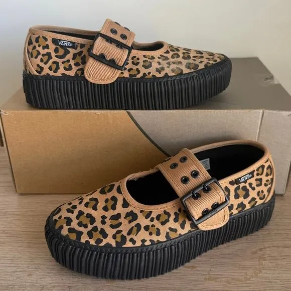 Vans Mary Jane ‘Leopard’ Women Creeper Shoes- Men 4.5- Women 6