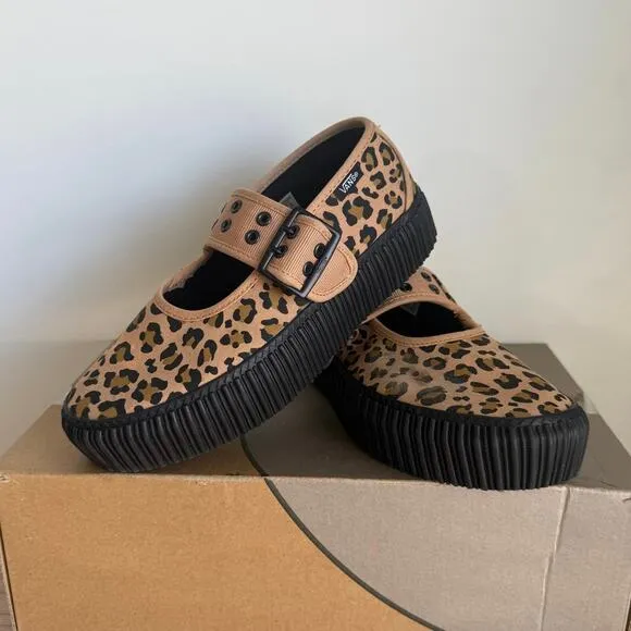 Vans Mary Jane ‘Leopard’ Women Creeper Shoes- Men 4.5- Women 6