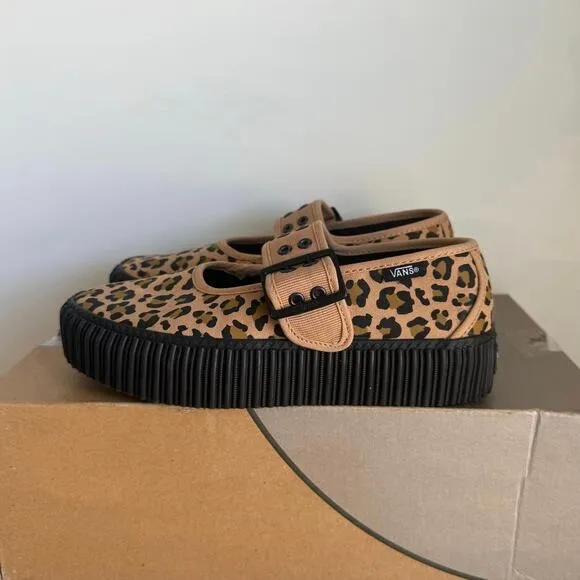 Vans Mary Jane ‘Leopard’ Women Creeper Shoes- Men 4.5- Women 6