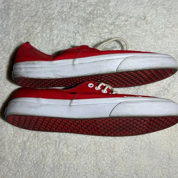Vans Men Red Shoes Size 10
