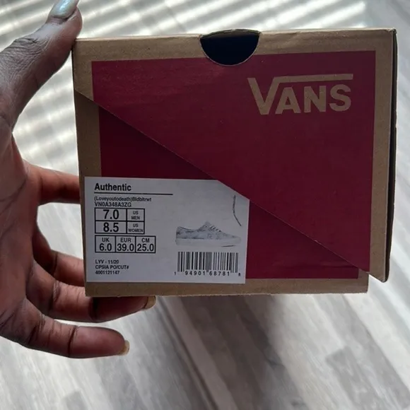 Vans - Men's Blue Authentic Love You To Death Print Sneaker
