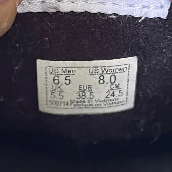 Vans Off The Wall Sk8 Hi Top Black White Lady Vans Signature M 6.5 W 8 Retro Y2K