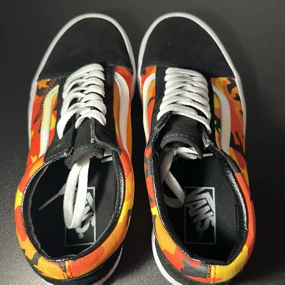 Vans Old Skool Orange Camo Shoes