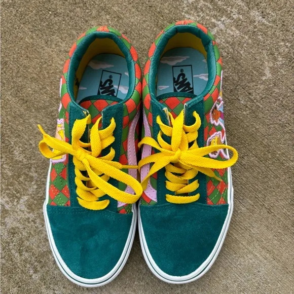 Vans Old Skool x The Simpsons Moe's Tavern Sneaker Shoes Men’s 4.5 Women…