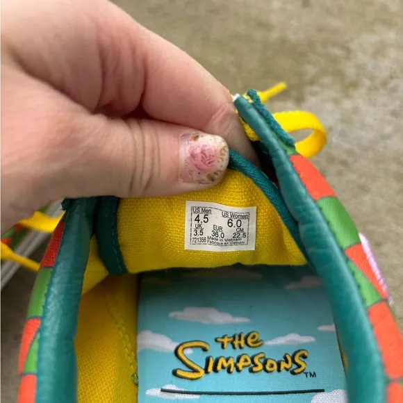 Vans Old Skool x The Simpsons Moe's Tavern Sneaker Shoes Men’s 4.5 Women…