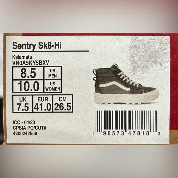 Vans Sentry Sk8-Hi Kalamata Shoes