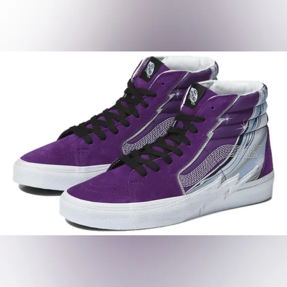 Vans Sk8-Hi Bolt Chrome Flash Acai Purple Sz US Men 6 Women 7.5 VN0A5JIVBKE New