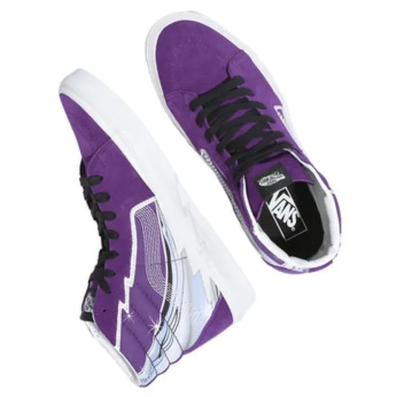 Vans Sk8-Hi Bolt Chrome Flash Acai Purple Sz US Men 6 Women 7.5 VN0A5JIVBKE New