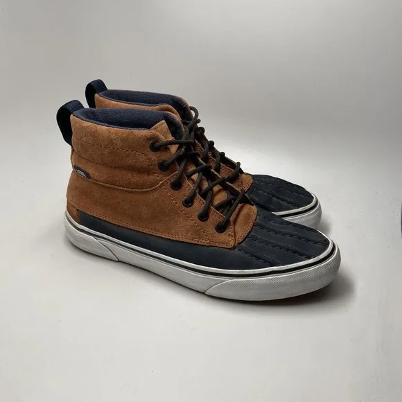 Vans SK8-HI DEL PATO MTE Ginger Navy Shoes 721454 Duck Scotchgard M 8 Women 9.5
