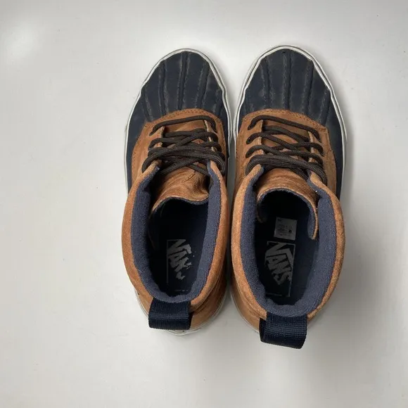 Vans SK8-HI DEL PATO MTE Ginger Navy Shoes 721454 Duck Scotchgard M 8 Women 9.5