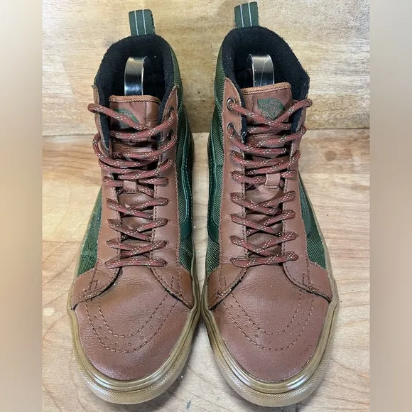 Vans SK8 HI MTE 1 LEATHER Mens Size 10.5 Shoes Sneakers Green Gum