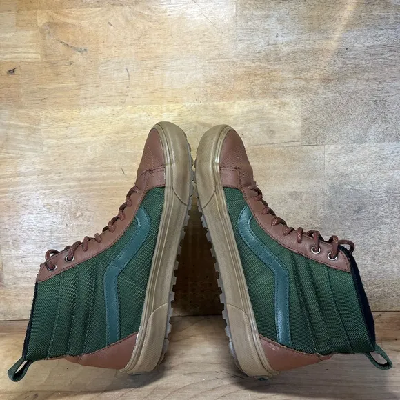 Vans SK8 HI MTE 1 LEATHER Mens Size 10.5 Shoes Sneakers Green Gum