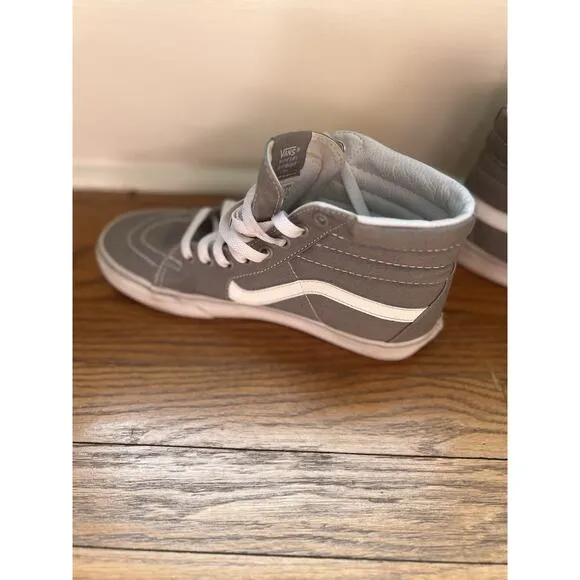 Vans Sk8-Hi Tapered Shoe Size 7.5 Men or 9 Women Gray Skater Outdoors