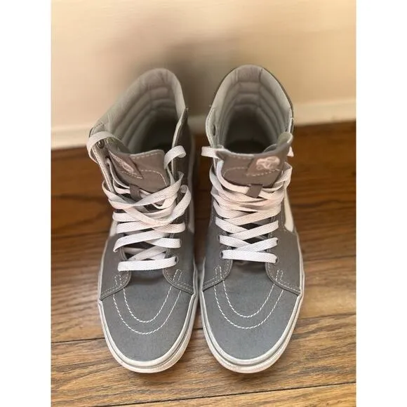 Vans Sk8-Hi Tapered Shoe Size 7.5 Men or 9 Women Gray Skater Outdoors