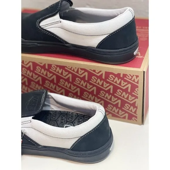 Vans Sneaker BMX Slip On Women Size 7 Men 5.5 DAKOTA ROCHE Black White New