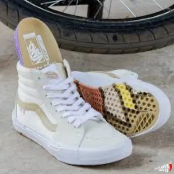 Vans Sneakers BMX SK8-Hi Old Skool Men 13 Angie Marino Taupe Beige Neutral Shoes