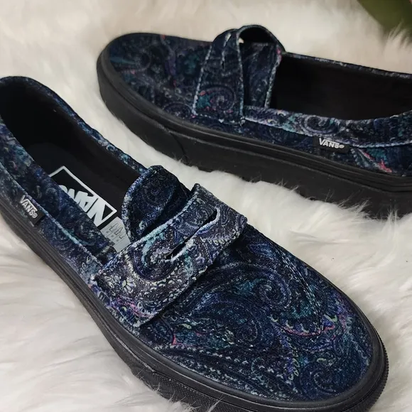 VANS Style 53 Velvet Shoes (paisley) women shoes size6.5 new