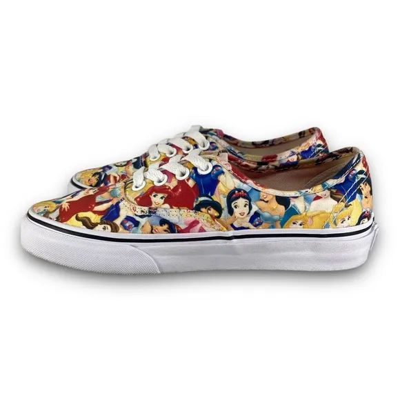 Vans x Disney Princess Sneakers TC7H Shoes Limited Edition Multicolor Women 5.5