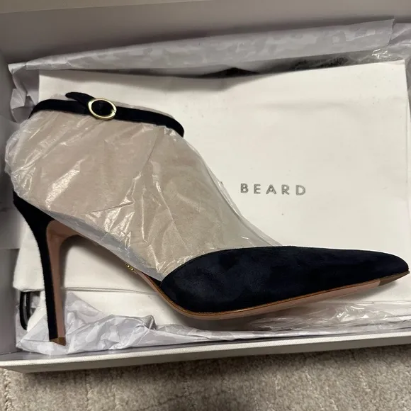 Veronica Beard -Lisa Ankle Strap Pump in Eclipse