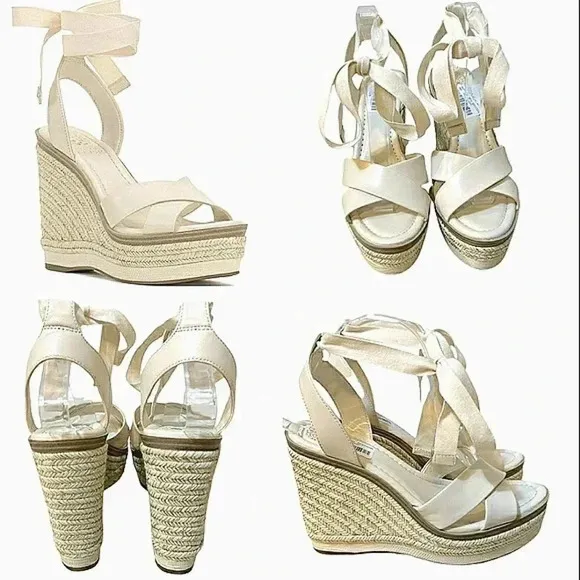 Vince Camuto 11 Platform Wedge Espadrilles Strappy Sandals