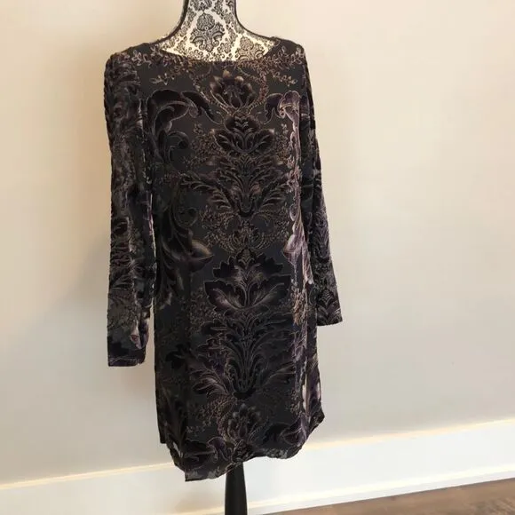 Vince Camuto Velvet-burnout Shift dress sz 10 NWT