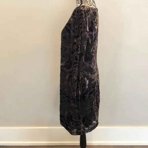 Vince Camuto Velvet-burnout Shift dress sz 10 NWT