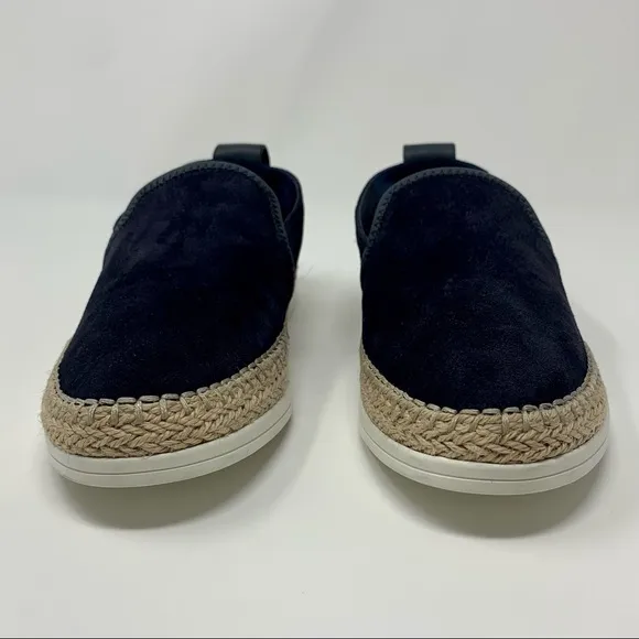VINCE Silas Navy Suede Espadrille Loafer Shoes Women Size 7 1/2