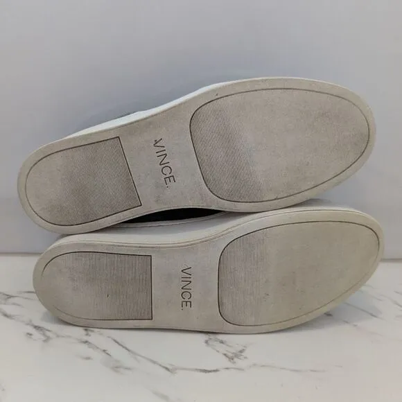 Vince Women's Warren Grey Wool Fabric Chunky Platform Slip On Loafers Sneakers 8