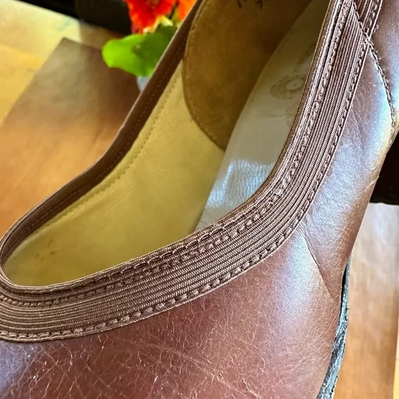Vintage 1940’s Smith Brothers brown leather pumps/heels. Size 8