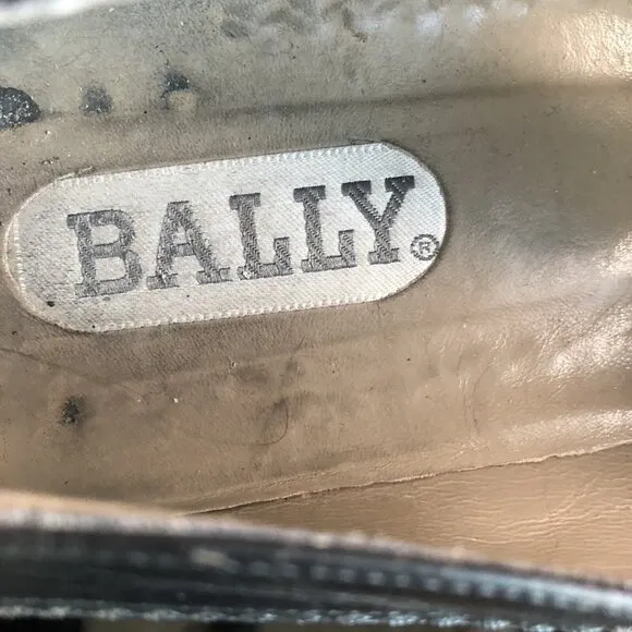 Vintage Bally Men Size 10 D Black Tassel Loafer Dress Shoes Made in Italy