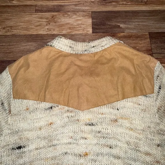 Vintage Kenny Rogers Cardigan Sweater Mens Medium Western Button Up Knit Cowboy