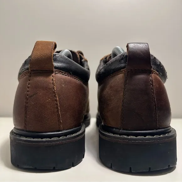 Vintage Sketchers Leather Upper Boots Men’s Size 8 Brown Y2K Hiking Shoes