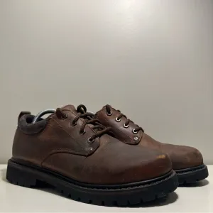Vintage Sketchers Leather Upper Boots Men’s Size 8 Brown Y2K Hiking Shoes