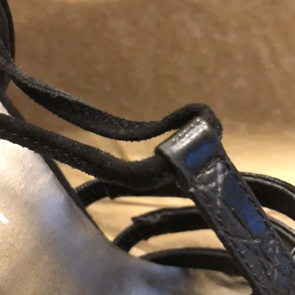 VINTAGE SUEDE LACE UP PUMPS by Colin Stuart