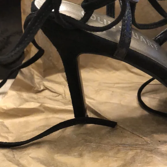 VINTAGE SUEDE LACE UP PUMPS by Colin Stuart