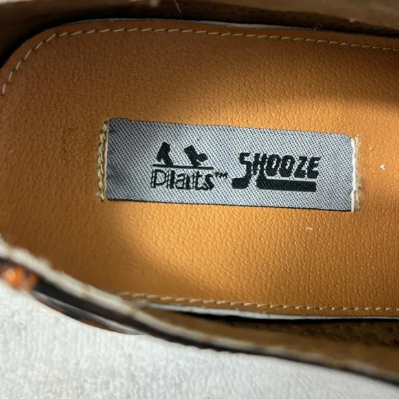 Vintage Zoot Suit Brown Zebra Oxford Formal Dress Shoe Rare OOAK NWOT