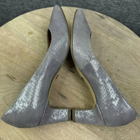 Vionic Womens Metallic purple/grayish Heels pumps Size 7 snake skin print