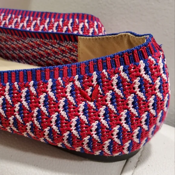 VIVAIA Aria 2,0 Pink and Blue Knit Flats Size 39