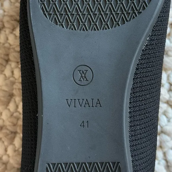 VIVAIA Aria 5° Women's Flats Slip On Pointed-Toe Flats‎ Shoes Size EU 41 Black