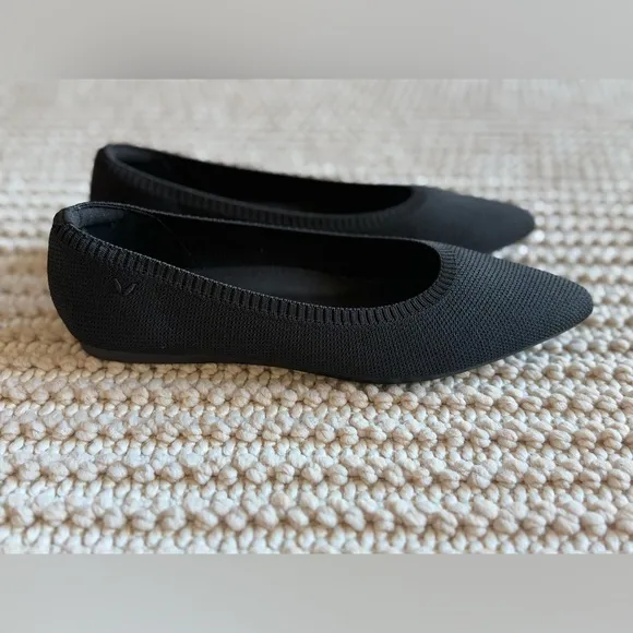 VIVAIA Aria 5° Women's Flats Slip On Pointed-Toe Flats‎ Shoes Size EU 41 Black