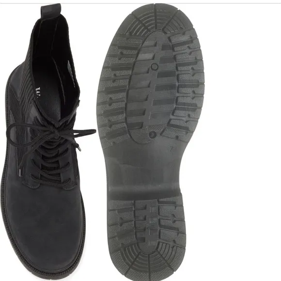 WANTED FOOTWEAR StretchKnit Combat Boot (Women) Black Shoes Size 10